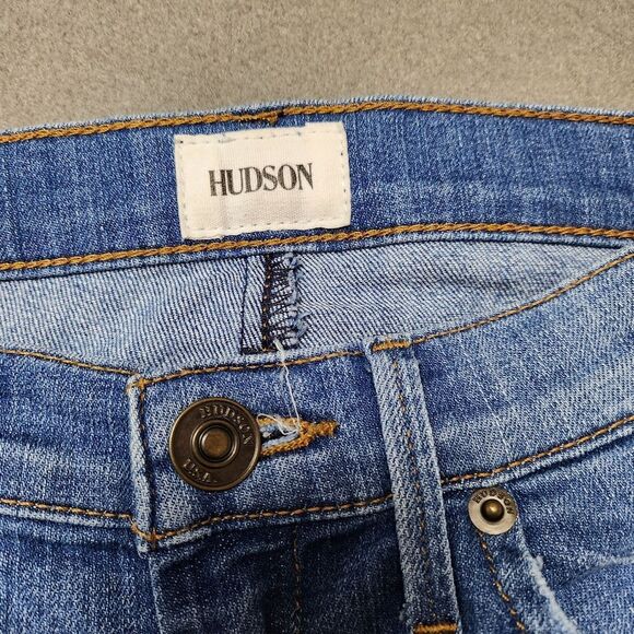 Hudson Lynne Flap Pocket Jeans High Waist Super Skinny Sz 26 - Picture 8 of 11